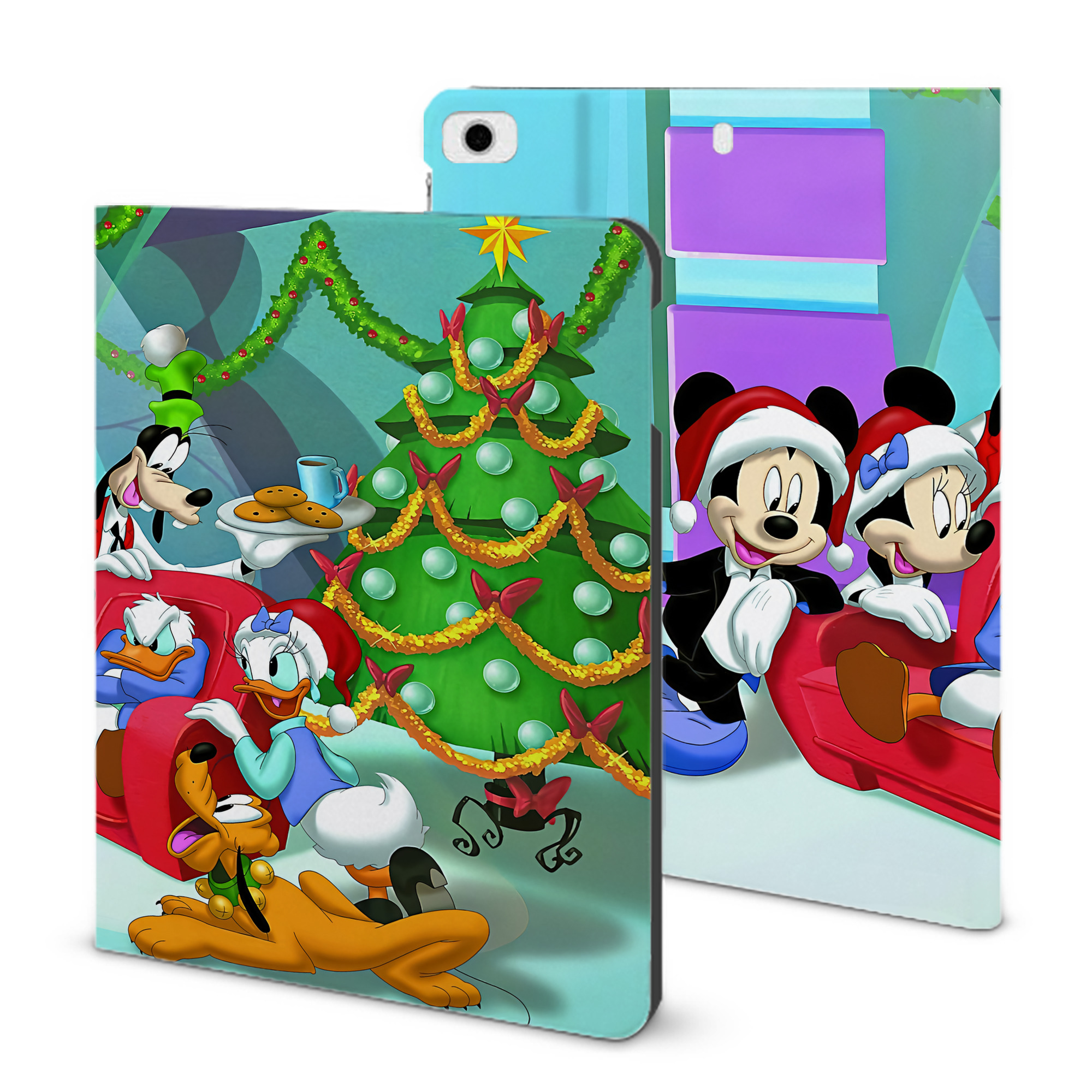（画像用） ミッキーマウス Mickey Mouse IPad ケース ブック型 PUレザー TPU 耐衝撃 軽量 薄型 ペン収納なし 全面保護 IPad 各モデル対応